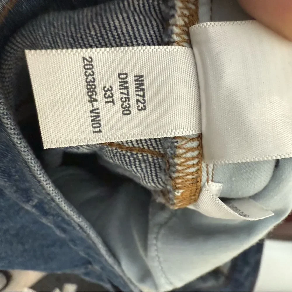 Madewell Perfect Vintage Jeans Womens Blue Stretch High Rise Denim Size 33T - Picture 5 of 5